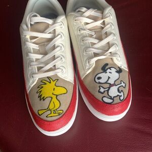 Allbirds Ladies Canvas Sneakers w/Hand Painted Characters
